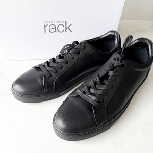 NORDSTROM RACK Size 13 Black Austin Low Top Sneakers New!